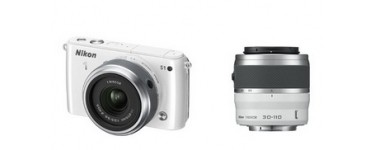 Darty: Appareil photo Nikon S1 hybride 10 MP + 2 objectifs pour 299€