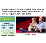 Groupon: 5,90€ la place de cinéma Gaumont au lieu de 11,50€