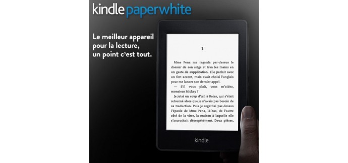 Amazon: 30€ de réduction sur les liseuses Kindle PaperWhite Wifi & 3G