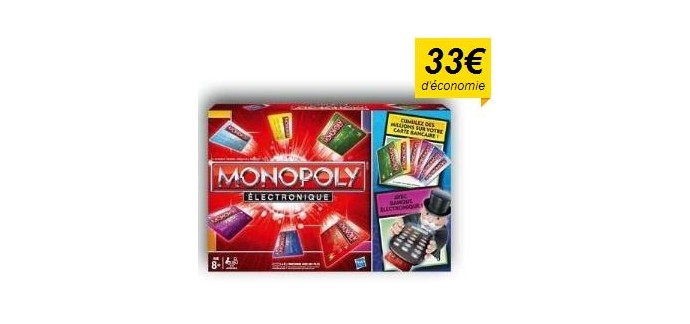 Cdiscount: MONOPOLY Electronique 33 Euros d'économie
