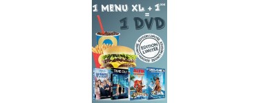 Quick: 1 Menu XL acheté en restaurant Quick + 1,5€ = 1 DVD offert