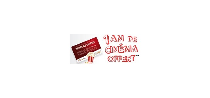 Mister Auto: Une Carte Cinéma Gaumont et Pathé « 2 pour 1 » offerte pour 120€ d'achat