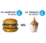 McDonald's: Pour un Menu Best Of acheté, profitez d'1 dessert ou 1 sandwich pour 1€ 