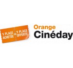 Orange: Pour les clients Orange, le mardi : 1 place de cinéma achetée = 1 place de cinéma offerte