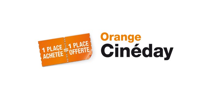 Orange: Pour les clients Orange, le mardi : 1 place de cinéma achetée = 1 place de cinéma offerte