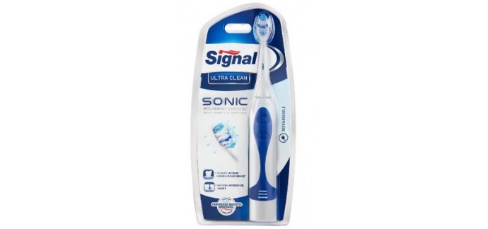 Amazon: Brosses à dents Electriques Signal Sonic Ultra Clean ou Sensitive pour 10,06€ 