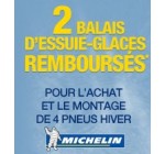 Norauto: 2 balais d'essuie-glaces remboursés pour l'achat de 4 pneus hiver Michelin