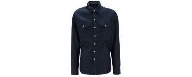 Galeries Lafayette: Chemise Levi's en jean bleu brut droite à 37,75€ au lieu de 75€