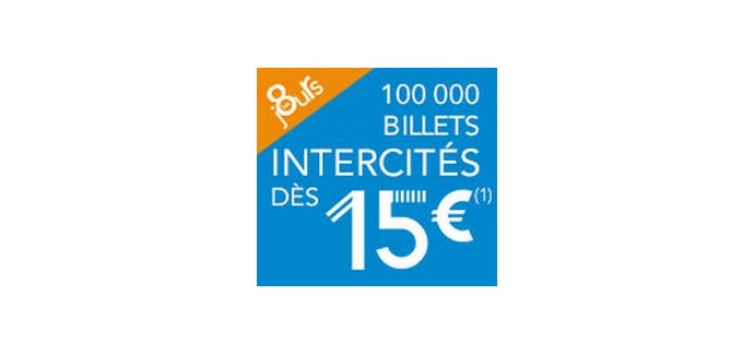 SNCF Connect: Billets Prem's Intercités à partir de 15€