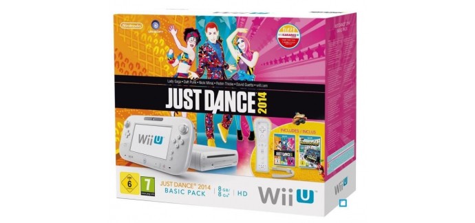 Cdiscount: Pack Wii U Basic Just Dance 2014 + Nintendo Land pour 199€ au lieu de 379,75€