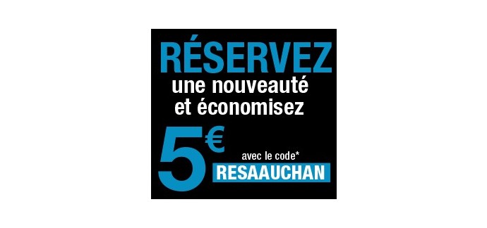 Auchan: 5€ de réduction sur les jeux vidéo en précommande