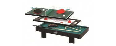 Go Sport: Mini table de jeux 3 en 1 (ping pong, billard & hockey) pour 44,9€ au lieu de 74,9€
