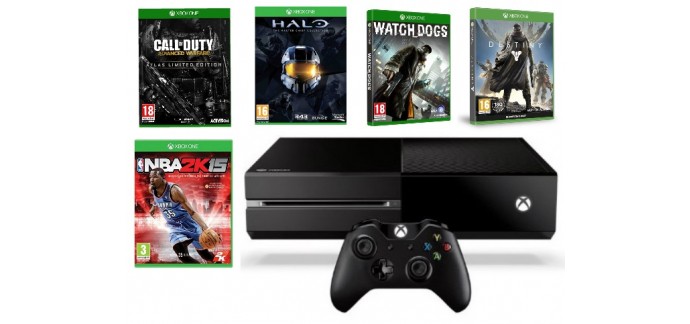 Amazon: 1 console Xbox One + 1 jeu ou accessoire de la sélection pour 379€