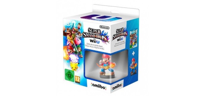 Rue du Commerce: Super Smash Bros sur Wii U + figurine Amiibo Mario à 51.26€ au lieu de 69€