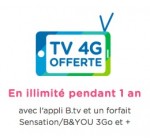 B&You: La TV 4G offerte pendant un an avec le forfait B&You