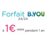 B&You: 1ère souscription B&You à 1€/mois pendant un an