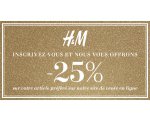 H&M: 10% de réduction sur votre commande + livraison gratuite en vous inscrivant à la newsletter