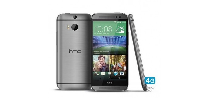 Rue du Commerce: Smartphone HTC One (M8) Gris Acier à 458,91€ au lieu de 659€
