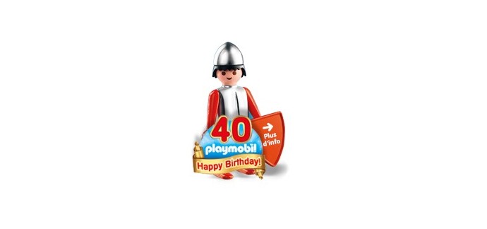 Playmobil: Jeu anniversaire pour les 40 ans de PLAYMOBIL : 41 figurines à gagner