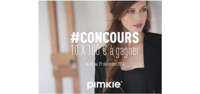 Pimkie: 10 cartes cadeaux Pimkie de 100€ à gagner sur Twitter