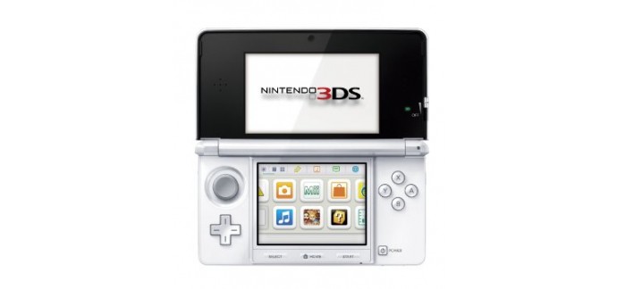 Amazon: 1 console Nintendo 3DS blanc artique + le bloc d'alimentation à 134€