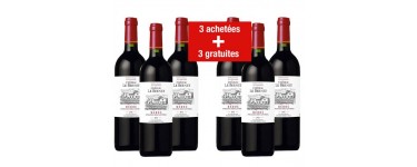 Auchan: Lot de 6 bouteilles de vin Château Le Bernet Médoc Rouge 2012 à 29,70€