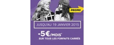 SFR: - 5 € par mois sur tous les forfaits carrés de SFR