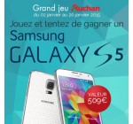 Auchan: Un smartphone samsung Galaxy S5 à gagner