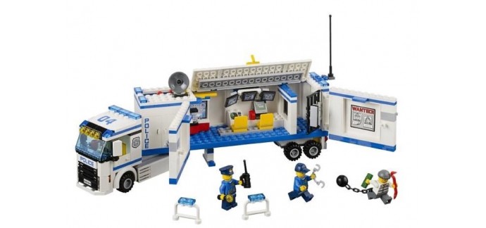 Cdiscount: LEGO City 60044 L' Unité de Police Mobile à 24,99€ au lieu de 44,13€