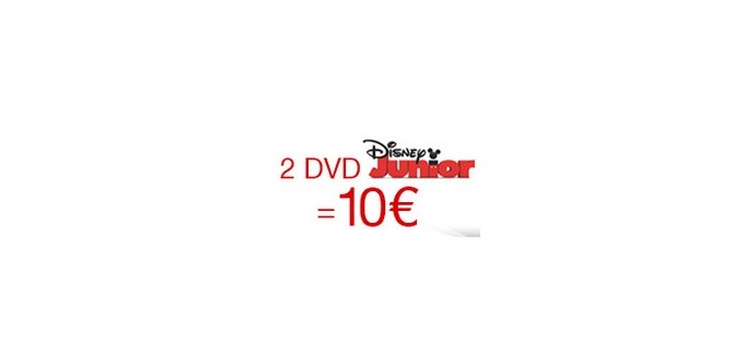 Fnac: 2 DVD Disney Junior pour 10€ (1 acheté = 1 offert)
