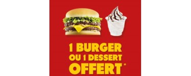 Quick: 1 burger ou 1 dessert offert pour un menu XL acheté avec le pass étudiant