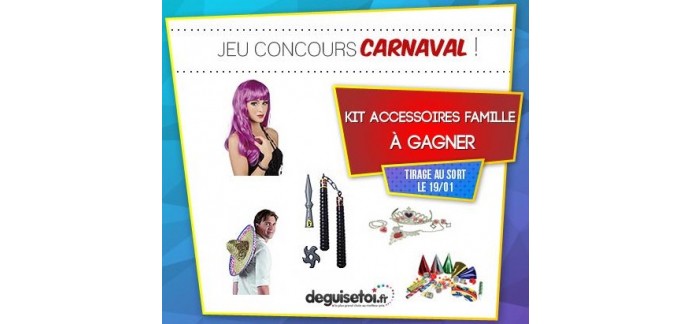 DeguiseToi: Un kit d'accessoires de déguisements de carnaval à gagner