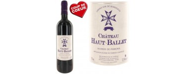 Cdiscount: Château Haut-Ballet Lalande de Pomerol 2009 à 7,50€ au lieu de 13€