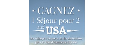 Opodo: 1 voyage aux USA, 20 invitations au Grand Prix d'Amérique, des écharpes et des bonnets