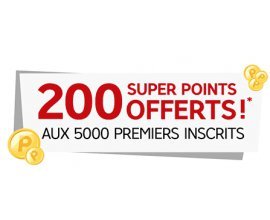 Rakuten: 2€ en SuperPoints offerts pour les 5 000 premiers inscrits + 500€ à gagner