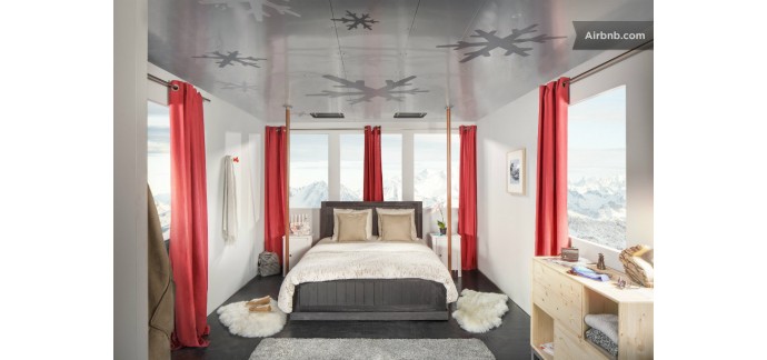 Airbnb: Une nuit dans un téléphérique à 2 700 m d'altitude à Courchevel dans les Alpes à gagner
