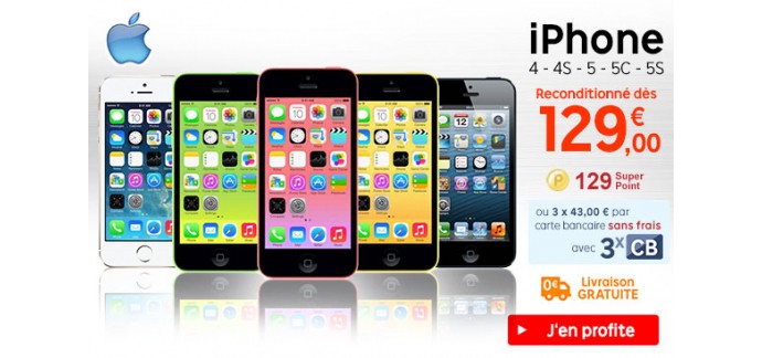 Rakuten: iPhone reconditionné dès 129€