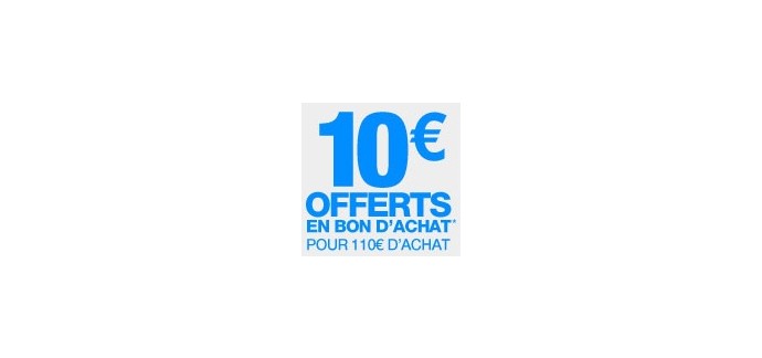 Norauto: 10€ offerts en bon d'achat pour 110€ d'achat puis 5€ par tranche de 60€