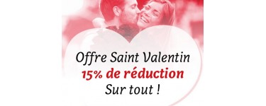 Euroflorist: 15 % de réduction sur tout le site pour la Saint Valentin
