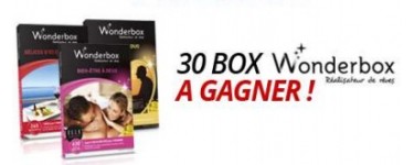 3 Suisses: 30 coffrets cadeaux Wonderbox à gagner