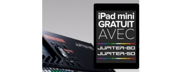 Bax Music: 1 iPad Mini offert pour l'achat d'un synthétiseur Roland Jupiter 50 ou 80