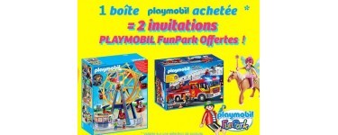 Cdiscount: 1 boite Playmobil achetée = 2 invitations au Playmobil FunPark offertes