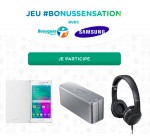 Bouygues Telecom: 5 forfaits Sensation 5Go, 3 Galaxy A3, 1 enceinte & 1 casque audio à gagner