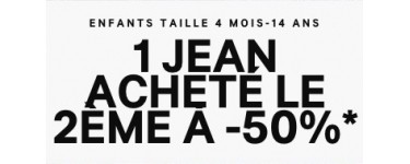 H&M: Un jean enfant acheté = le 2ème à - 50%