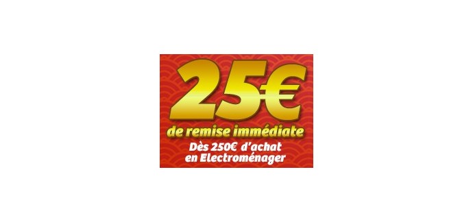 Cdiscount: 25€ de réduction dès 250€ d'achat sur le rayon électroménager