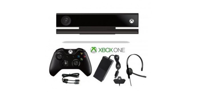 Vente du Diable: Pack Xbox One Kinect + Manette + Casque + Câble HDMI + Alimentation pour 99,90€