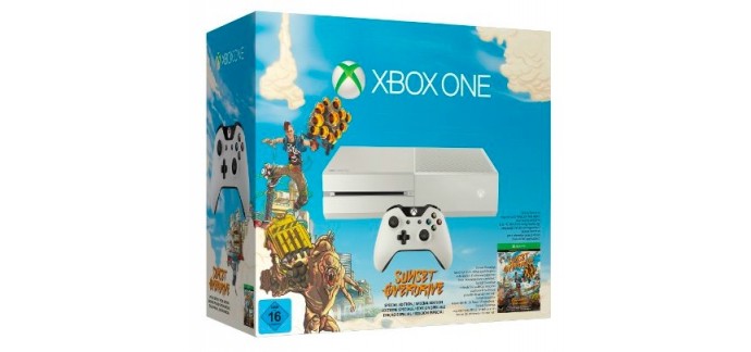 Amazon: Console Xbox One blanche + le jeu Sunset Overdrive pour 310.48€