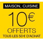 Fnac: Offre adhérent : 10€ offerts par tranche de 50€ sur la cuisine et la maison