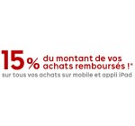 Rakuten: 15 % du montant de vos achats remboursés en commandant sur mobile