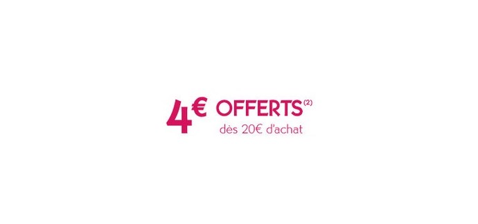 Yves Rocher: 4€ de réduction dès 20€ d'achats